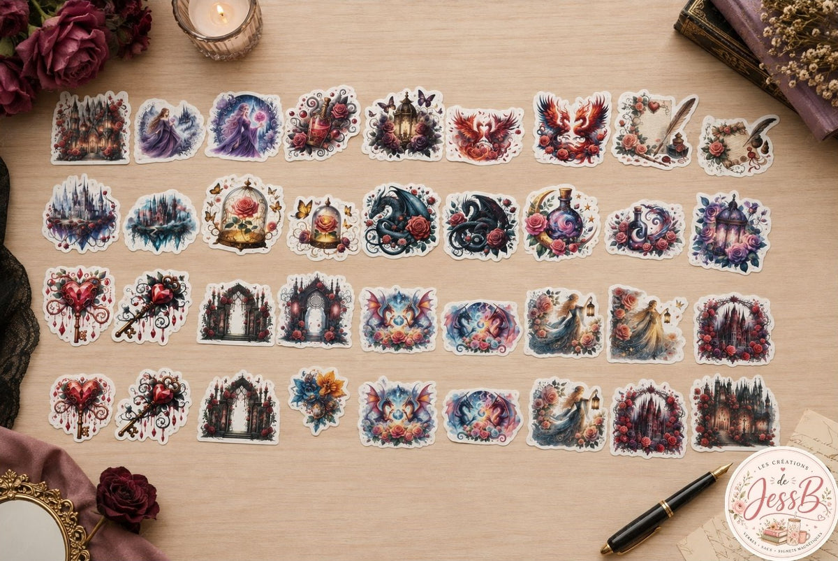 Kit de 30 Stickers – Univers Fantastique & Magique