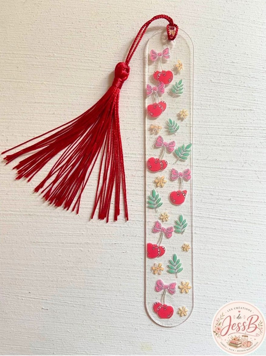 Signet acrylique – Cerise