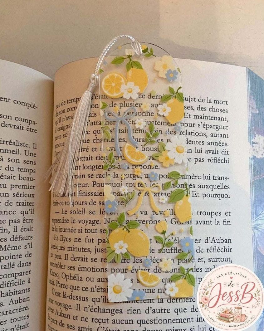 Signet acrylique – Citrons & Boucles
