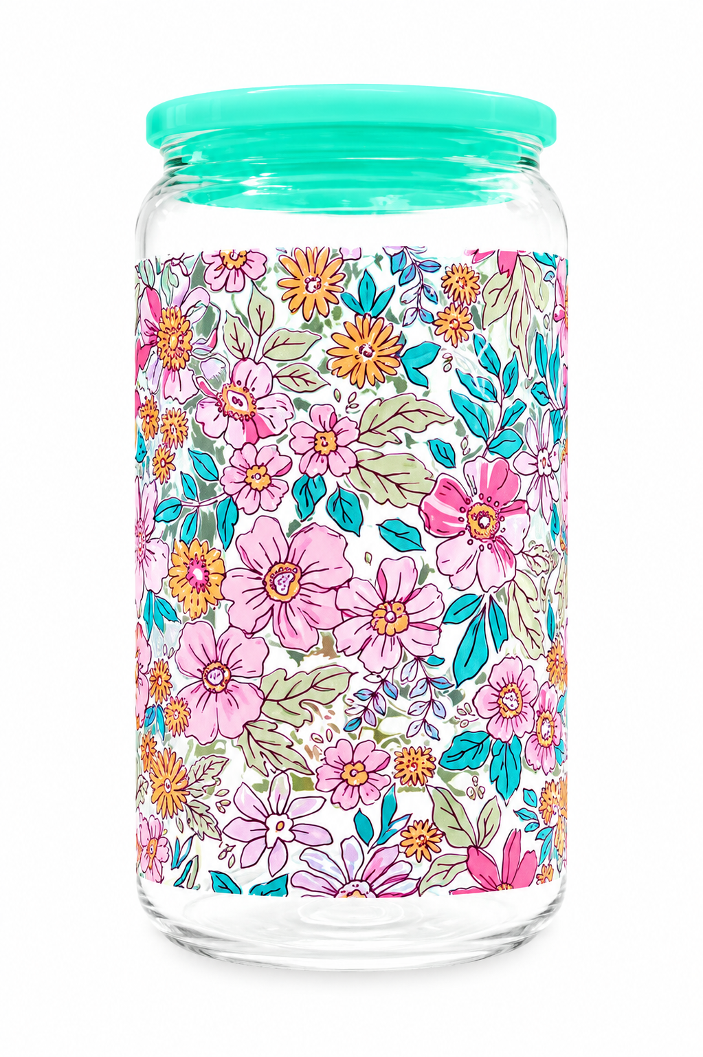 Verre en vitre 16 oz – Jardin Pastel