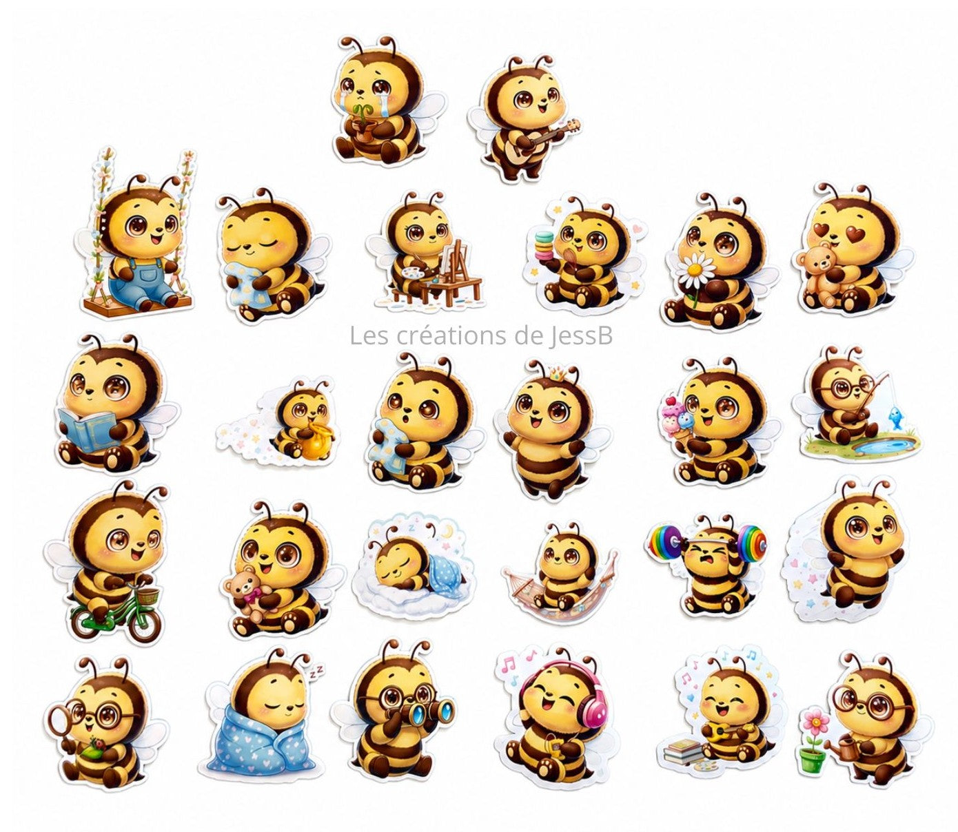 Kit de stickers Abeille