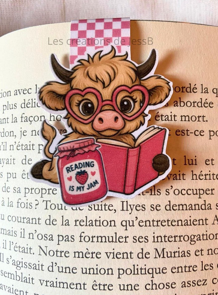 Signet magnétique - vache confiture