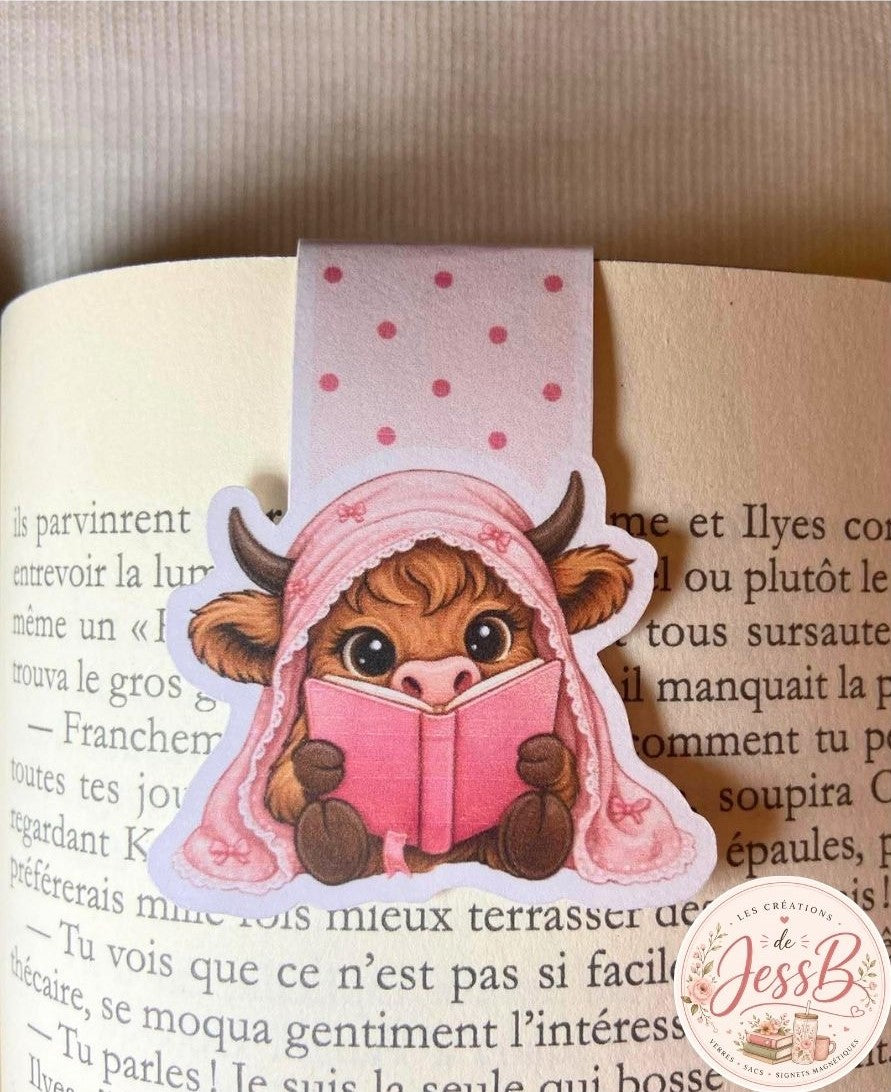 Signet magnétique - Vache & Livre