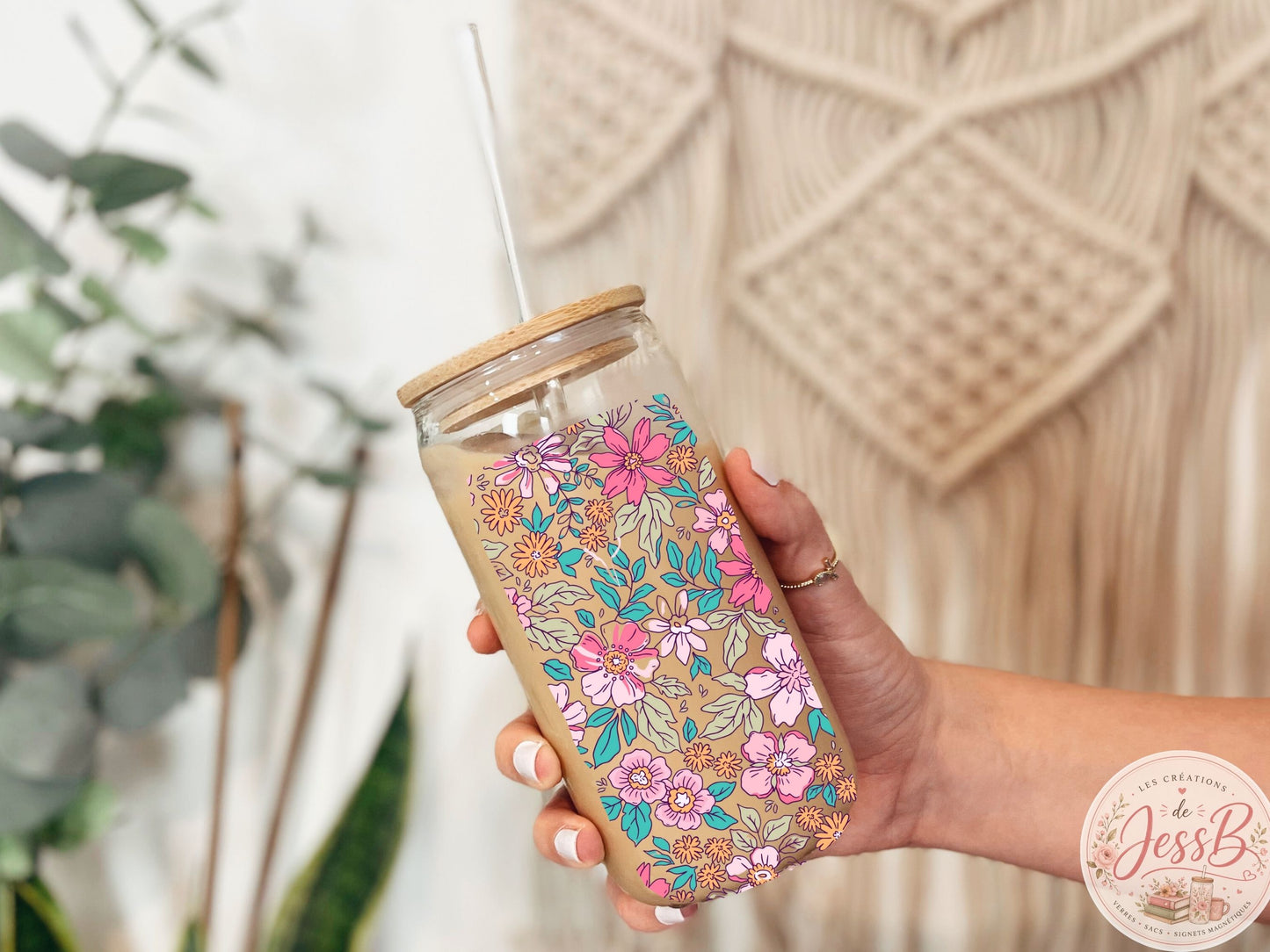 Verre 16 oz – Jardin Pastel