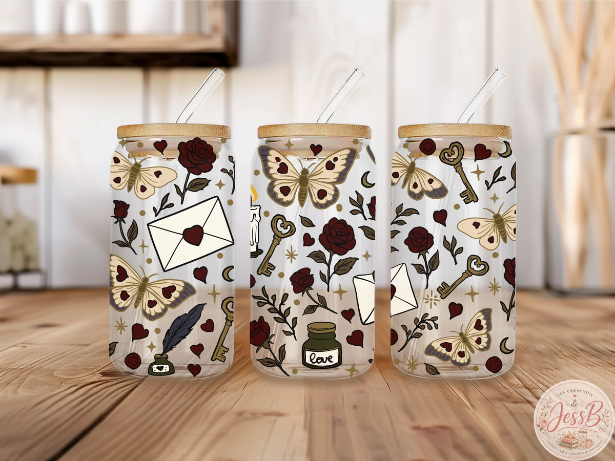 Verre 16 oz – Lettre d'amour