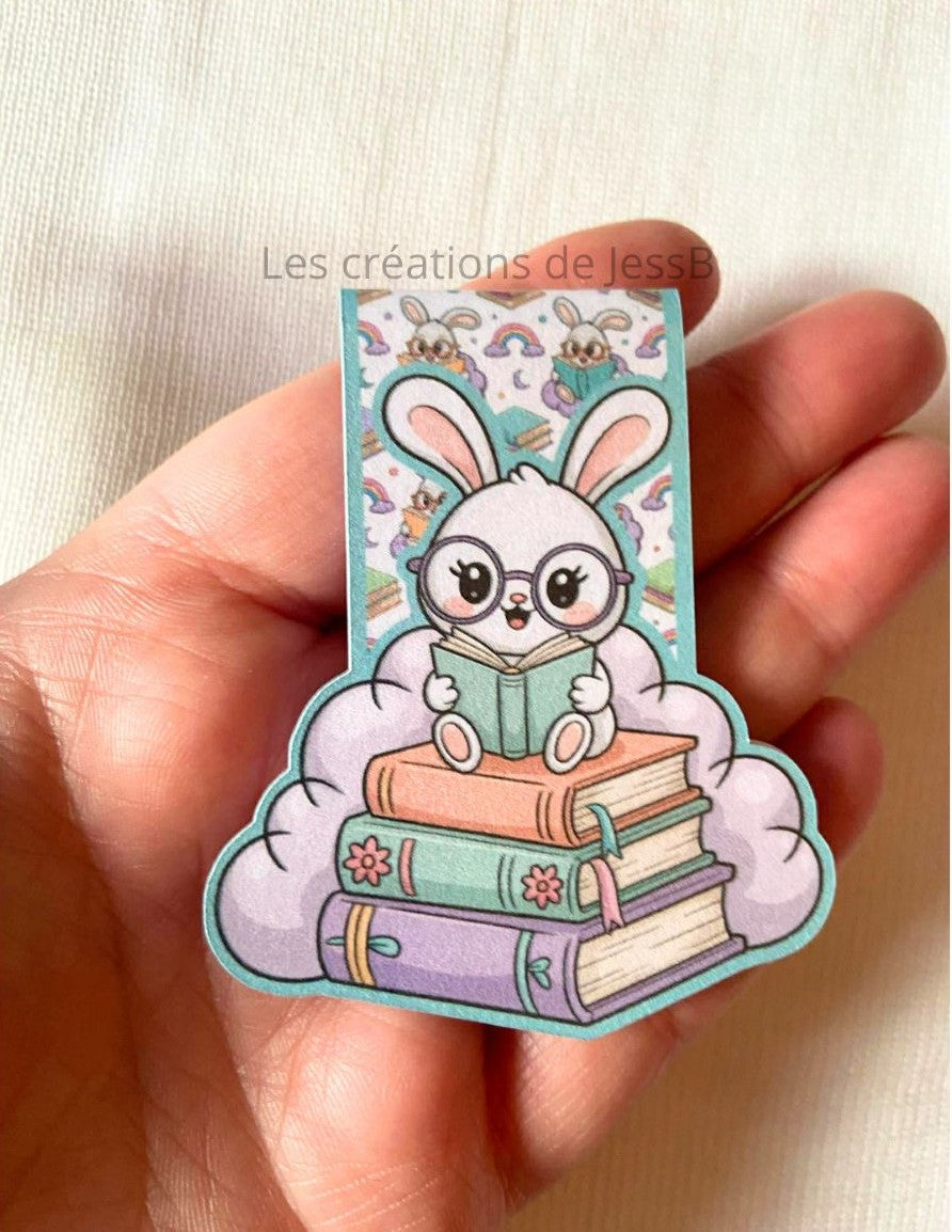 Signet magnétique - Lapin nuage