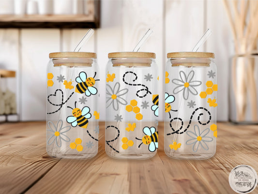 Verre en vitre 16 oz – Abeille