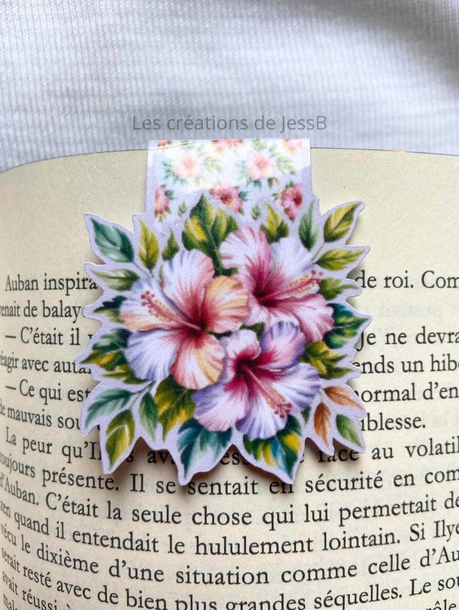 Signet magnétique - fleur pastel