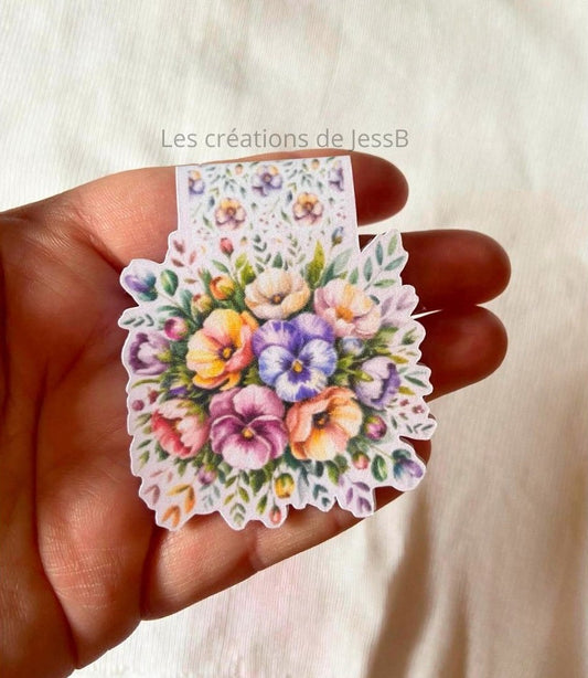 Signet magnétique - fleurs
