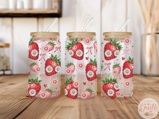 Verre 16 oz – Fraise Rouge