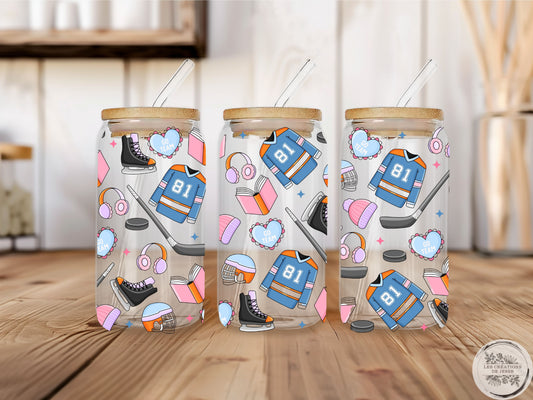PRÉCOMMANDE | Verre Hockey Romance 16 oz – Design Édition Hockey