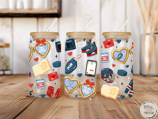 PRÉCOMMANDE | Verre Hockey Romance 16 oz – Design Édition Hockey