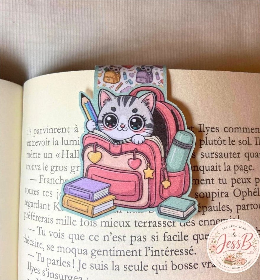 Signet magnétique - Chat Lecteur