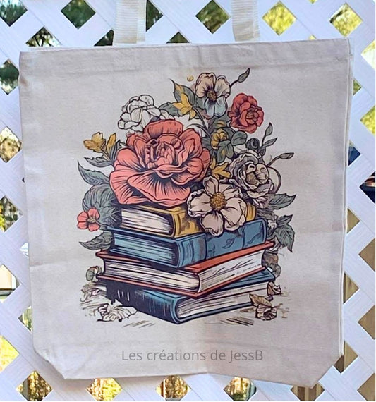 Tote bag - Livre fleur